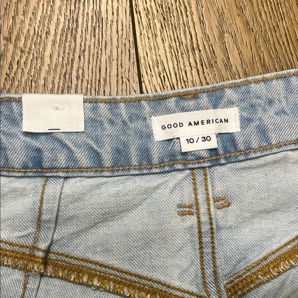 NWT Good American Good 90’s Bermuda Shorts in Indigo Size 10/30 - Picture 7 of 8